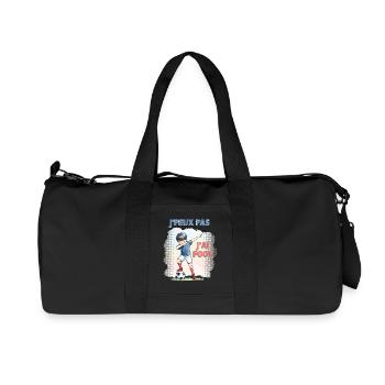 J'peux pas j'ai foot - Enfant - Sac de sport en toile recyclée Stanley/Stella - noir - Devant