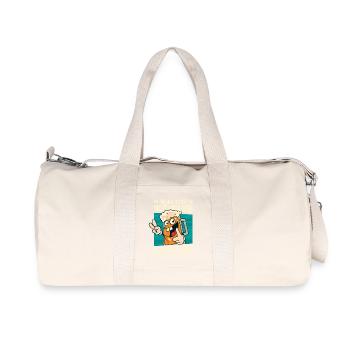 Lustige Sprüche Fun Outfits Ironie Sarkasmus - Recycelte Canvas-Sporttasche von Stanley/Stella - Naturweiß - Vorne
