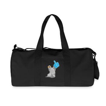 Seal thumbs up - Recycled Canvas Sports Bag by Stanley/Stella - black - Front