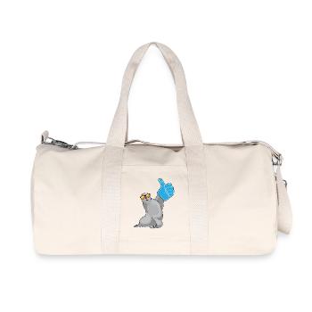 Seehund Daumen hoch - Recycelte Canvas-Sporttasche von Stanley/Stella - Naturweiß - Vorne