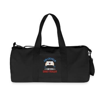 Postmen A SMILE FOR POSTMEN FUNNY - Recycled Canvas Sports Bag by Stanley/Stella - black - Front