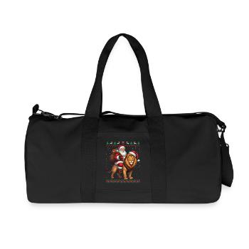 Pull de Noël Moche Amusant Père Noël - Sac de sport en toile recyclée Stanley/Stella - noir - Devant