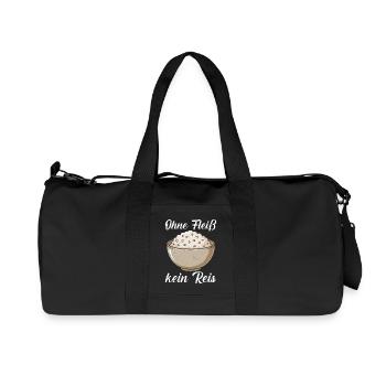 Cooking NO RICE WITHOUT DILIGENCE Cooker Funny - Recycled Canvas Sports Bag by Stanley/Stella - black - Front