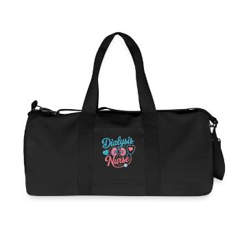 Motivation de l’infirmière en dialyse - Soins rénaux - Sac de sport en toile recyclée Stanley/Stella - noir - Devant
