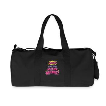 Anime Fangirl Screams Anime Reaction - Recycled Canvas Sports Bag by Stanley/Stella - black - Front