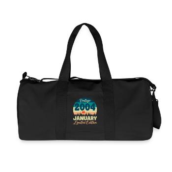 Anniversaire Janvier 2004 Cadeau Vintage Limited - Sac de sport en toile recyclée Stanley/Stella - noir - Devant
