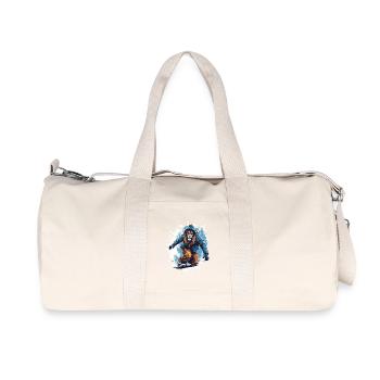 Löwe Snowboard - Recycled Canvas Sports Bag by Stanley/Stella - natural - Front