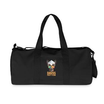 Équipe de fête de Davos Après Ski - Sac de sport en toile recyclée Stanley/Stella - noir - Devant