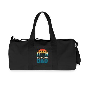 Bowling Dad Rétro Design - Sac de sport en toile recyclée Stanley/Stella - noir - Devant