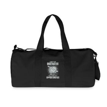 Parkour I Don't See Obstacles I See Opportunities - Recycled Canvas Sports Bag by Stanley/Stella - black - Front
