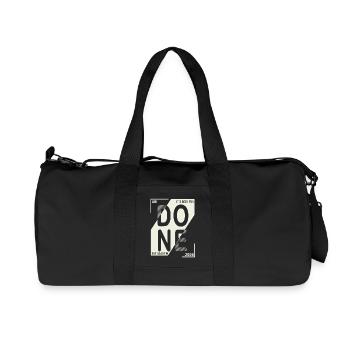 Done 2026 – Abi geschafft Design - Recycelte Canvas-Sporttasche von Stanley/Stella - Schwarz - Vorne