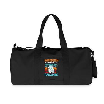 North Sea NORTH DIKE MY NORDIC PARADISE Funny - Recycled Canvas Sports Bag by Stanley/Stella - black - Front