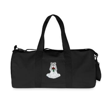 Koala Bridal Roses Wedding - Recycled Canvas Sports Bag by Stanley/Stella - black - Front