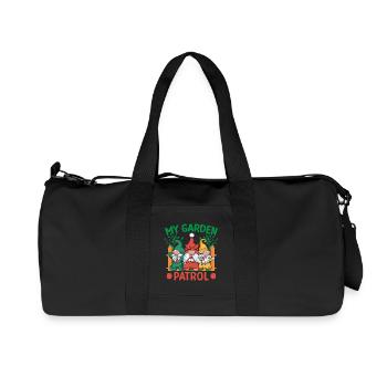 Garden Gnome Costume My Garden Patrol Gnome - Recycelte Canvas-Sporttasche von Stanley/Stella - Schwarz - Vorne