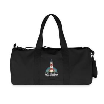 PHARE D’UMMANZ RÊVE Île d’Ummanz Drôle - Sac de sport en toile recyclée Stanley/Stella - noir - Devant
