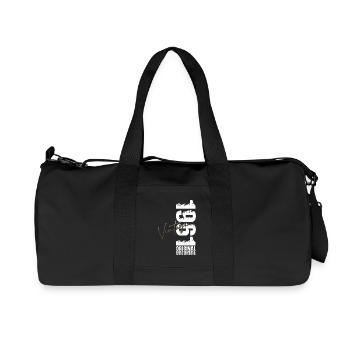 65th Birthday Gift Husband Vintage Vintage 1961 - Recycled Canvas Sports Bag by Stanley/Stella - black - Front