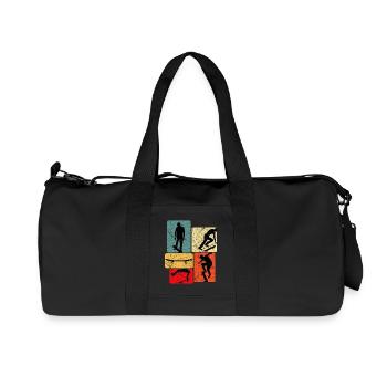 Skateboard Skaten Skateboarding Skater Skate-Fan - Recycelte Canvas-Sporttasche von Stanley/Stella - Schwarz - Vorne