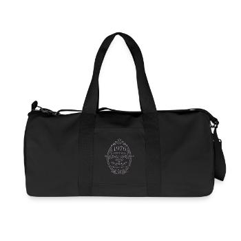 Ornements vintage du 50e anniversaire 1976 - Sac de sport en toile recyclée Stanley/Stella - noir - Devant