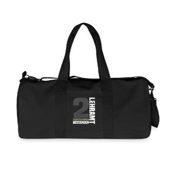 2nd State Examination in Teaching - Recycled Canvas Sports Bag by Stanley/Stella - black - Front