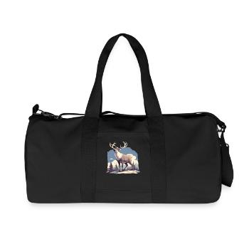 Renne Renne - Sac de sport en toile recyclée Stanley/Stella - noir - Devant