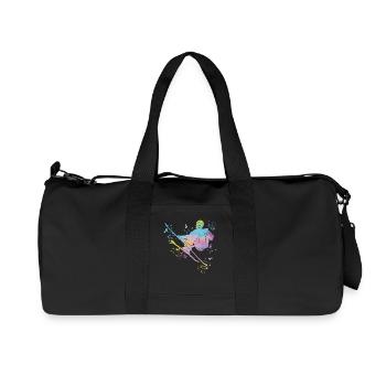 Ski alpin Sports d’hiver Ski nordique - Sac de sport en toile recyclée Stanley/Stella - noir - Devant