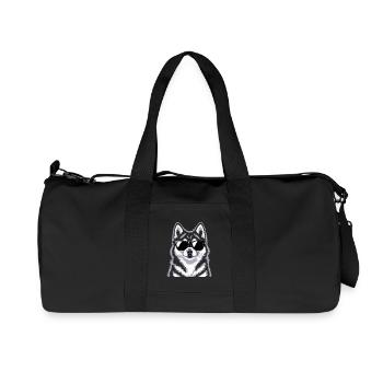 Pomsky - Recycled Canvas Sports Bag by Stanley/Stella - black - Front