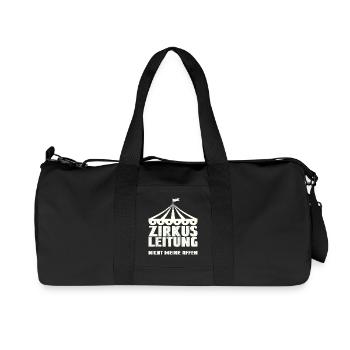 Zirkusleitung - Nicht meine Affen - Recycelte Canvas-Sporttasche von Stanley/Stella - Schwarz - Vorne