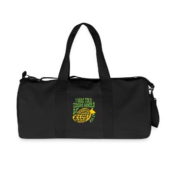 Mango Sticky Reis - Recycelte Canvas-Sporttasche von Stanley/Stella - Schwarz - Vorne
