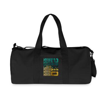 LIMITED EDITION 2010 16 YEARS 16TH BIRTHDAY - Recycled Canvas Sports Bag by Stanley/Stella - black - Front