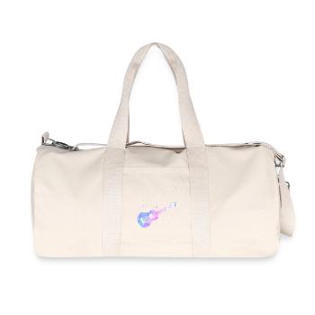 Aquarelle ukulélé hawaïen - Sac de sport en toile recyclée Stanley/Stella - blanc naturel - Devant