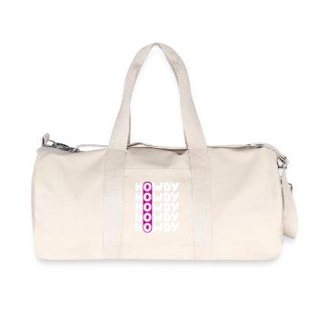 Howdy Repeat O Western Pattern - Recycled Canvas Sports Bag by Stanley/Stella - natural - Front