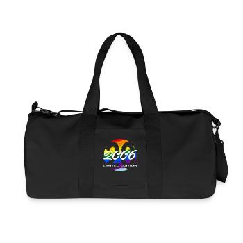 20e anniversaire 2006 cadeau pour hommes et femmes - Sac de sport en toile recyclée Stanley/Stella - noir - Devant