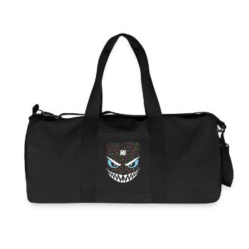 Requin | Déguisement de carnaval en costume de grand visage - Sac de sport en toile recyclée Stanley/Stella - noir - Devant