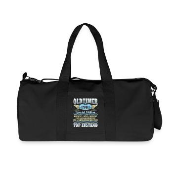 45e anniversaire Oldtimer Millésime de février 1981 - Sac de sport en toile recyclée Stanley/Stella - noir - Devant