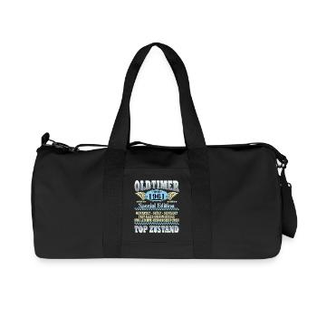 Millésime février Millésime 1961 Homme 65e anniversaire - Sac de sport en toile recyclée Stanley/Stella - noir - Devant