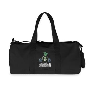 Halérophile CHARGE DE MASSE MUSCULAIRE Drôle - Sac de sport en toile recyclée Stanley/Stella - noir - Devant