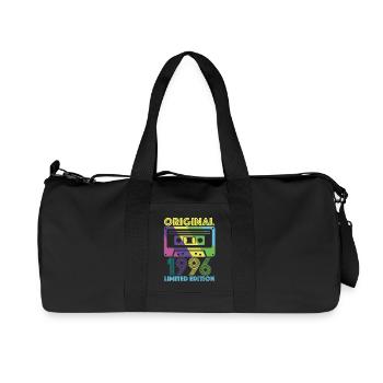 Original 1996 Cassette 30th Anniversary 30 Year Tee - Recycled Canvas Sports Bag by Stanley/Stella - black - Front