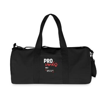 Commit Thy Works unto the Lord Proverbs 16:3 Bible - Recycled Canvas Sports Bag by Stanley/Stella - black - Front