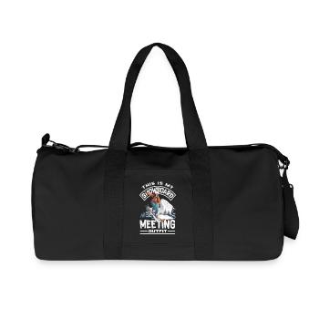 Télésiège de réunion de snowboard snowboard - Sac de sport en toile recyclée Stanley/Stella - noir - Devant