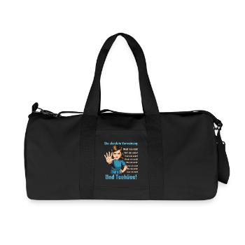 Nein Sagen – Grenzen Setzen - Recycelte Canvas-Sporttasche von Stanley/Stella - Schwarz - Vorne