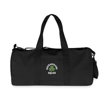 Escadron des Manigances Shamrock - Sac de sport en toile recyclée Stanley/Stella - noir - Devant