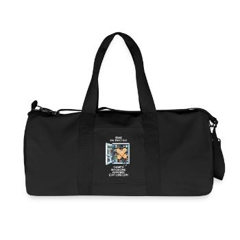 Machine rescued | Troubleshooting electricians - Recycled Canvas Sports Bag by Stanley/Stella - black - Front