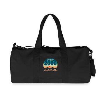 20th Anniversary 20 Years 2006 Retro Vintage Gift - Recycled Canvas Sports Bag by Stanley/Stella - black - Front