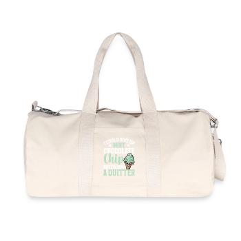 Mint Chocolate Chip Scoop Cream Flavor Mint - Recycled Canvas Sports Bag by Stanley/Stella - natural - Front