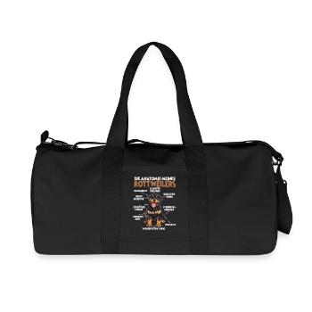 Dog Rottweiler T Dog Owner Gift - Recycled Canvas Sports Bag by Stanley/Stella - black - Front