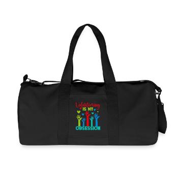 Volunteer Appreciation Is My Obsession Volunteer - Recycled Canvas Sports Bag by Stanley/Stella - black - Front