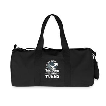 Télésiège de réunion de snowboard snowboard - Sac de sport en toile recyclée Stanley/Stella - noir - Devant