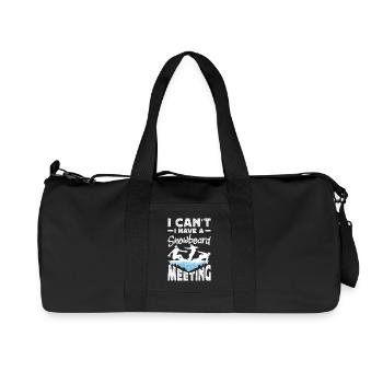 Télésiège de réunion de snowboard snowboard - Sac de sport en toile recyclée Stanley/Stella - noir - Devant