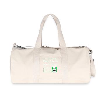 Je garde toutes mes blagues de papa dans une base de papa - Sac de sport en toile recyclée Stanley/Stella - blanc naturel - Devant