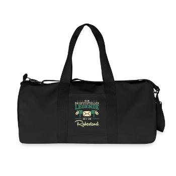 Rentner DIE BRIEFZUSTELLER LEGENDE IM RUHESTAND - Recycelte Canvas-Sporttasche von Stanley/Stella - Schwarz - Vorne